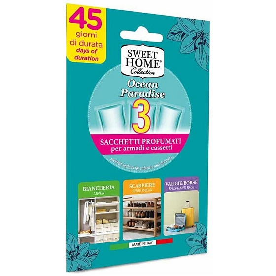 Sweet Home Ocean Paradise - Ocean Paradise Duftsäckchen für Kleiderschränke 3 Stück