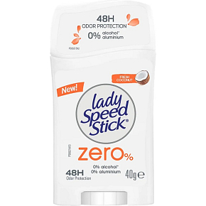 Lady Speed Stick Zero Fresh Coconut Deo-Stick, 40 g