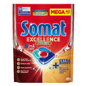 Somat Excellence Premium 5v1 tablety do myčky 42 dávek Somat Excellence Premium 5v1 tablety do myčky 42 dávek