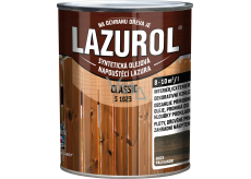 Lazurol Classic S1023 dünnschichtige Holzlasur mit Ölanteil, 0022 Palisander, 750 ml