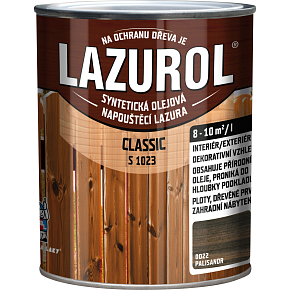 Lazurol Classic S1023 dünnschichtige Holzlasur mit Ölanteil, 0022 Palisander, 750 ml
