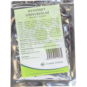Privos universelle Weinhefe, für weiße Sorten, 10 g Privos universelle Weinhefe, für weiße Sorten, 10 g