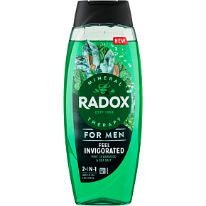 Radox Feel Invigorated 2v1 Duschgel und Shampoo für Männer 400 ml