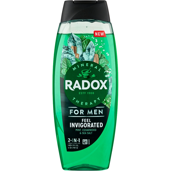 Radox Feel Invigorated 2v1 Duschgel und Shampoo für Männer 400 ml