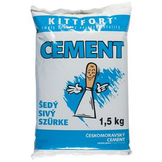 Kittfort Zement grau 1,5 kg