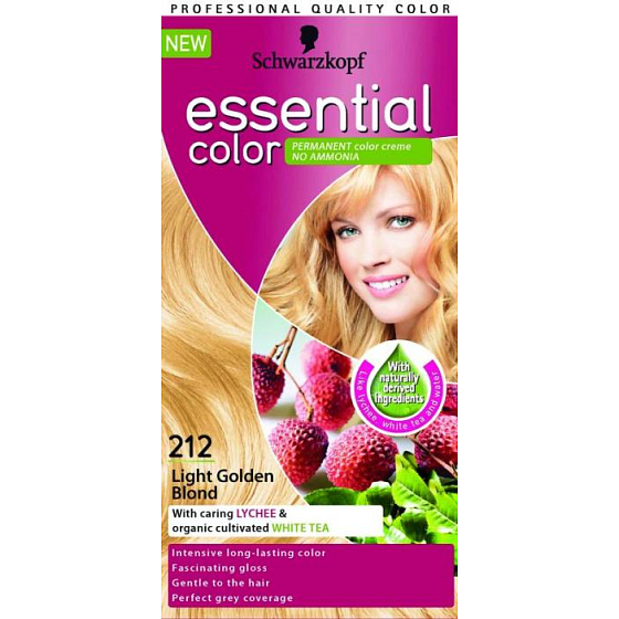 Schwarzkopf Essential Color lang anhaltende Haarfarbe 212 Hellgoldblau