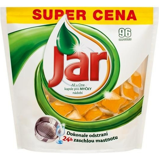Jar All in 1 Orange Spülmaschinenkapsel 96 Stück