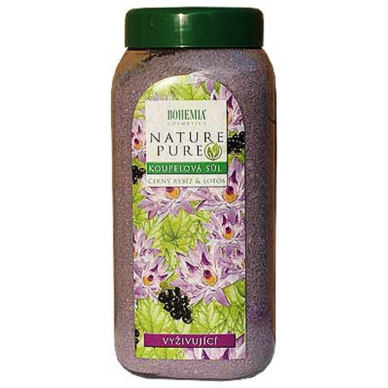 Böhmen Geschenke Schwarze Johannisbeere und Lotusblume, pflegendes Badesalz 900 g