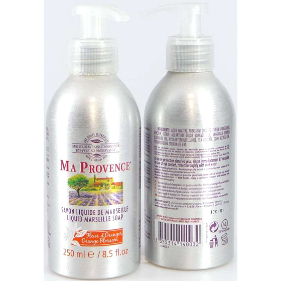 Ma Provence Bio Orange blüht Flüssigseife 250 ml