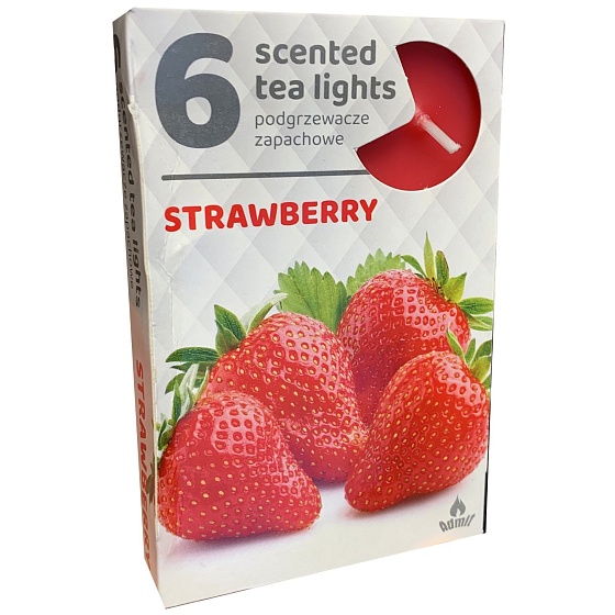 Teelichter Erdbeeren duftende Teelichter 6 Stück
