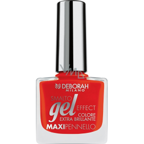 Deborah Milano Gel Effekt Nagel Emaille Gel Nagellack 09 Red Pusher 11 ml