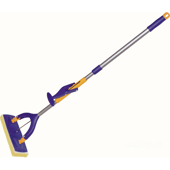 Spokar Mop Schwamm, PVA Schwamm - Funktionsfläche aus Mikrofaser, Teleskopstange 26,5x9,5x3 cm