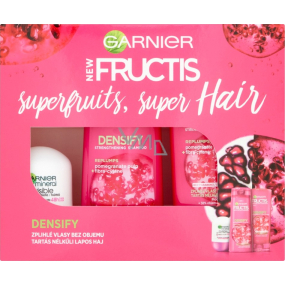 Garnier Fructis Densify Strengthening Hair Shampoo 250 ml + Balsam 200 ml + Invisible Black White Colors Deodorant Roll-on für Frauen 50 ml, Kosmetikset