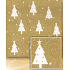 Nekupto Geschenkpapier 70 x 200 cm Weihnachten Goldene, weiße Bäume
