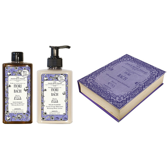 Amovita Fiori di Bach N ° 35 Duschgel 300 ml + Körperlotion 300 ml, Kosmetikset