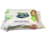 Pure Baby feuchttücher für kinder mit clip, 120 stück