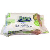 Pure Baby Feuchttücher für Kinder mit Clip, 120 St.