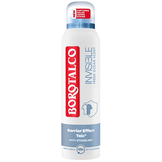 Borotalco Invisible Fresh Antitranspirant Deodorant Spray unisex 150 ml