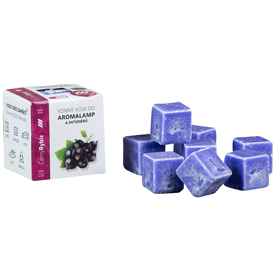 Cossack Blackcurrant natürliches Duftwachs für Aromalampen und Innenräume 8 Würfel 30 g