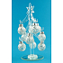 Glassetzling mit Ornamenten 16 cm