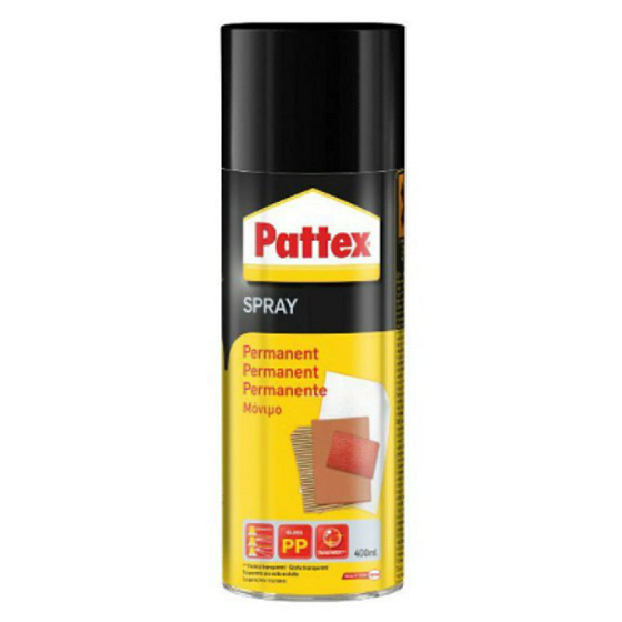 Pattex Power Permanenter Klebstoff auf Basis von Gummi und organischen Lösungsmitteln in einem Spray von 400 ml