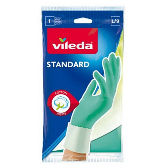 Vileda Standardhandschuhe L groß 1 Paar