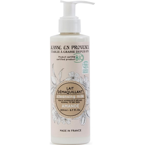 Jeanne en Provence Mandel Bio-Reinigungslotion für normale bis trockene Haut 200 ml
