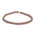 Goldstein Gold elastisches Armband, Kunststeinkugel 4 mm / 16 - 17 cm, Ambitionsstein