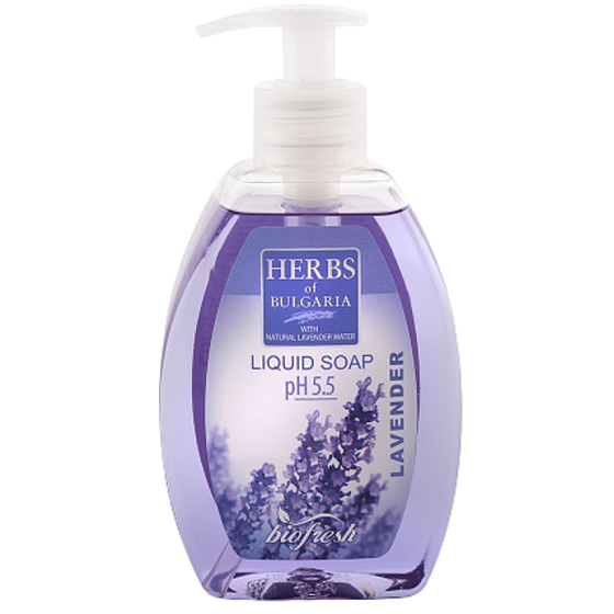 BioFresh Herbs of Bulgaria Lavendel Flüssigseife mit Lavendelwasser 300 ml