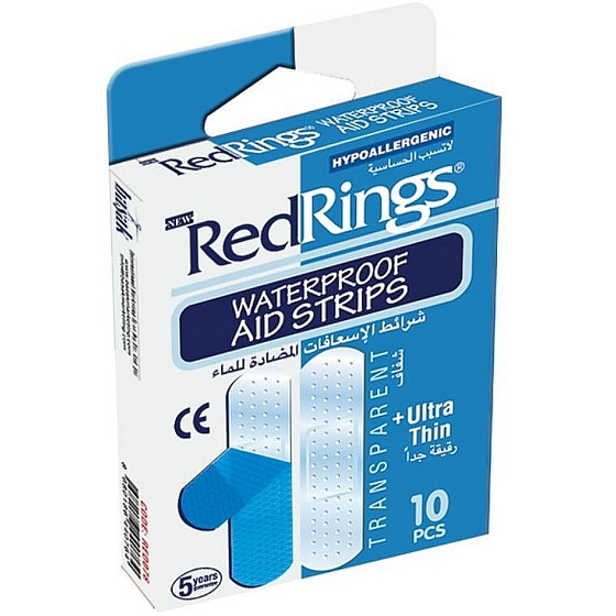 RedRings Waterproof Aid Strips Wasserdichtes Kopfkissen Patch 10 Stück