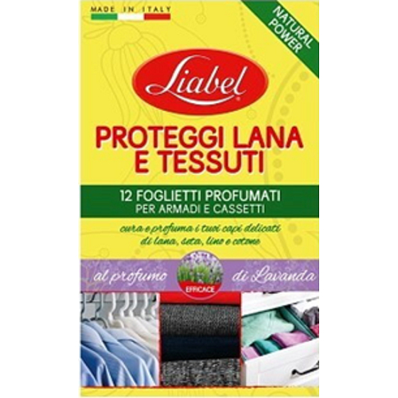 Liabel Di Lavanda - Lavendel duftende Blätter für Kleiderschränke, Schubladen, Schuhschränke 12 Stück