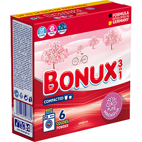 Bonux Waschpulver Color Pure Magnolia 390 g, 6 Waschladungen