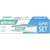 Elmex Sensitive Zahnpasta + Zahnbürste Ultra Soft, 75 ml