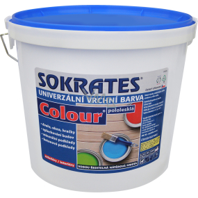 Sokrates Colour pololesk universelle Oberfarbe für Holz und Metall, 0100 weiß, 5 kg