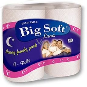 Big Soft Luna 4 Toilettenpapier 3 Lagen 4 x 160 Stück