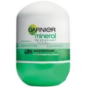 Garnier Mineral Sensitive alkoholfreies Ball-Deodorant zum Aufrollen für Frauen 50 ml
