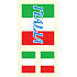 Arch Tattoo Aufkleber auf Gesicht und Körper Italien Flagge 1 Motiv