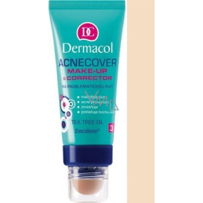 Dermacol Acnecover Make-up & Corrector Make-up & Concealer 02 Farbe 30 ml + 3 g