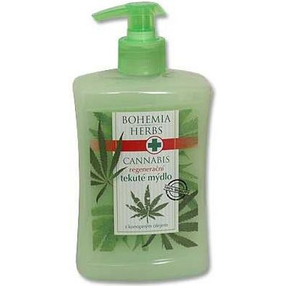 Böhmen Geschenke Cannabis Hanföl regenerierende Flüssigseife 500 ml