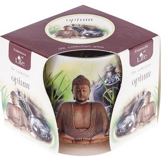 Essenzen des Lebens Opium aromatische Kerze in Glas 100 g