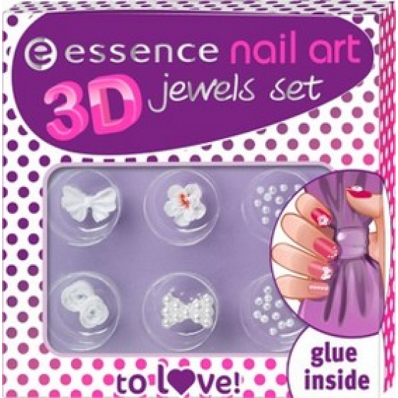 Essence Nail Art 3D Jewels Set Nageldekorset 01 To Love 10 g