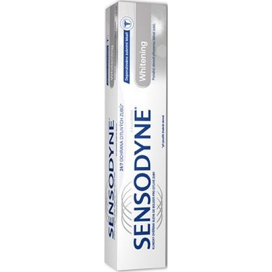 Sensodyne Whitening Zahnpasta macht empfindliche Zähne sanft 100 ml weiß