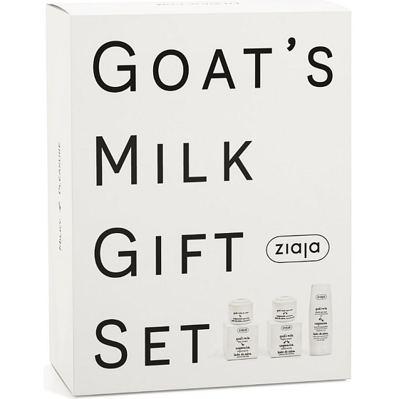 Ziaja Ziegenmilch Tagescreme 50 ml + Nachtcreme 50 ml + Handcreme 80 ml, Kosmetikset