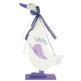 Holzgans stehend, violett 27 cm