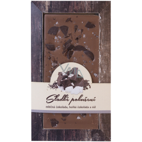 Böhmen Geschenke Milch dunkle Schokolade Süße Versuchung Meersalz handgemacht 80 g