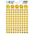 Arch School Mini Aufkleber gelbe Smileys