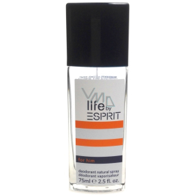 Esprit Life von Esprit for Him parfümierte Deodorant in Glas für Männer 75 ml
