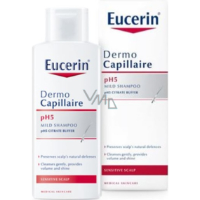 Eucerin DermoCapillaire pH5 Haarshampoo für empfindliche Haut 2 x 250 ml, Duopack