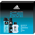 Adidas Ice Dive Aftershave 100 ml + Deodorant Spray 150 ml + Duschgel 250 ml, Kosmetikset