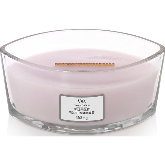 WoodWick Wild Violet - Duftkerze Wild Violet mit Docht und Deckel 453 g